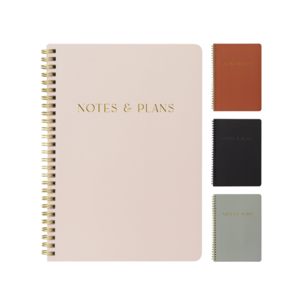 Simplified Daily Planner And Notebook With Hourly Schedule