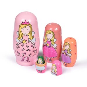 Handmade Matryoshka Nesting Dolls, 5Pcs. 6"